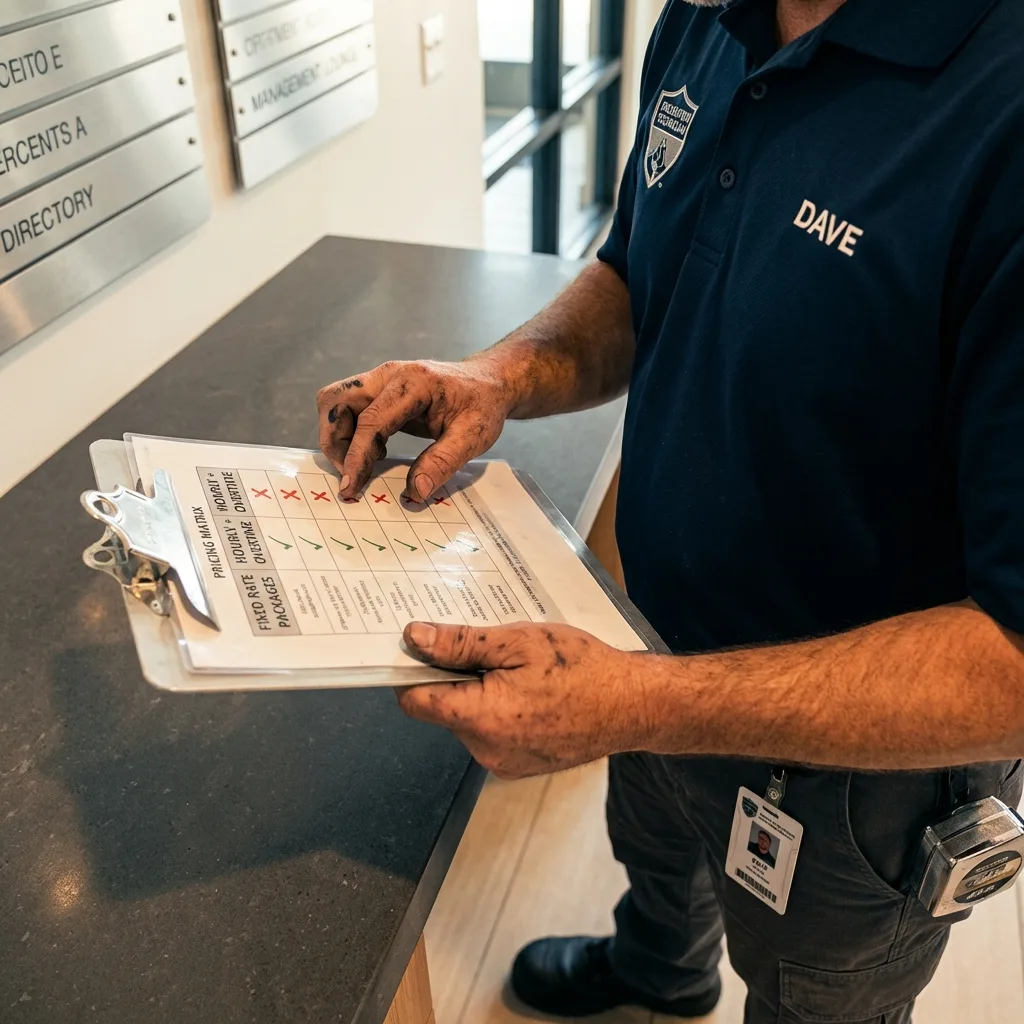 Cost comparison table showing flat rate structure versus hidden hourly overtime charges in Mound City apartment moving.